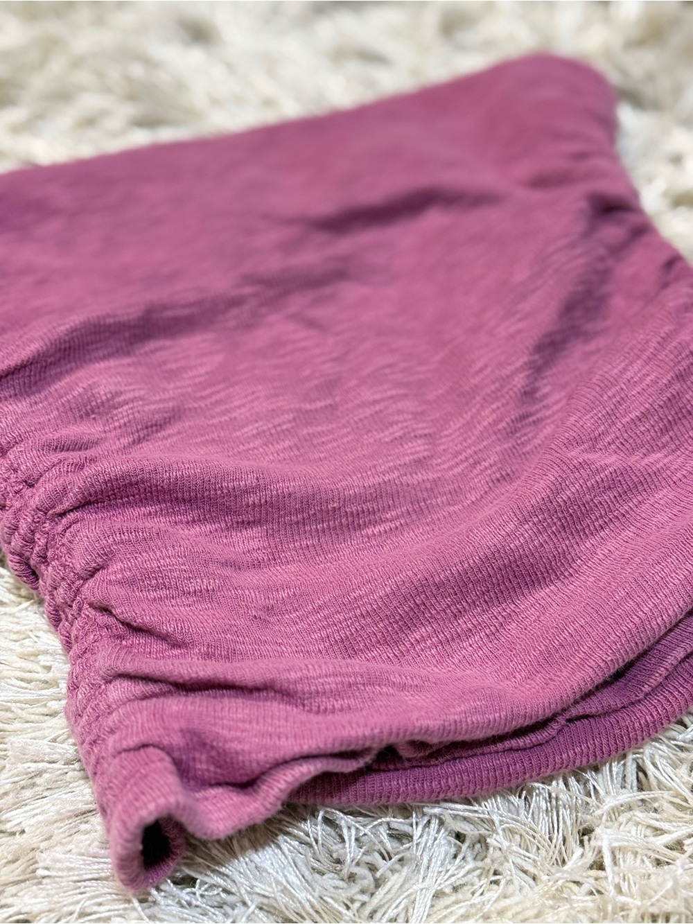 Free People Tube Top Fuchsia Strapless Crop Top XS/S - Picture 3 of 16
